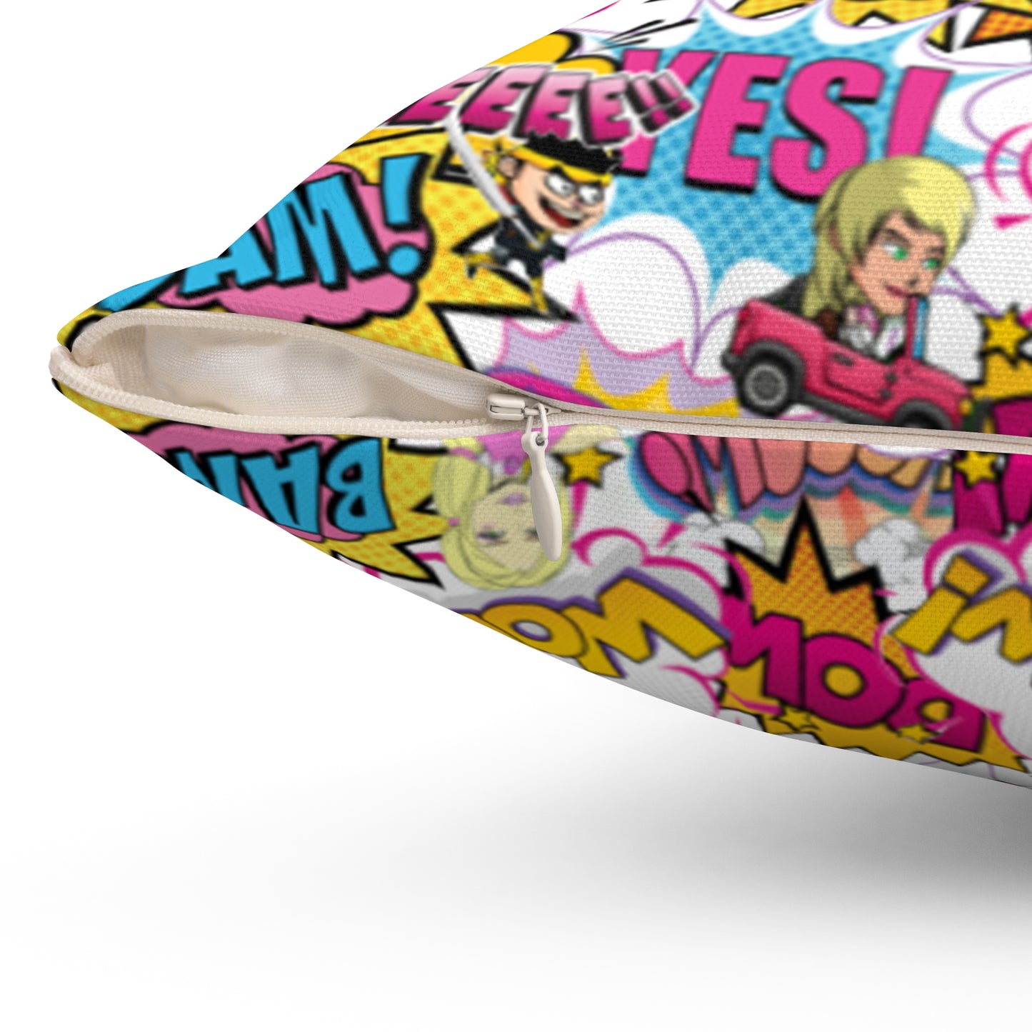 Spun Polyester Square Pillow