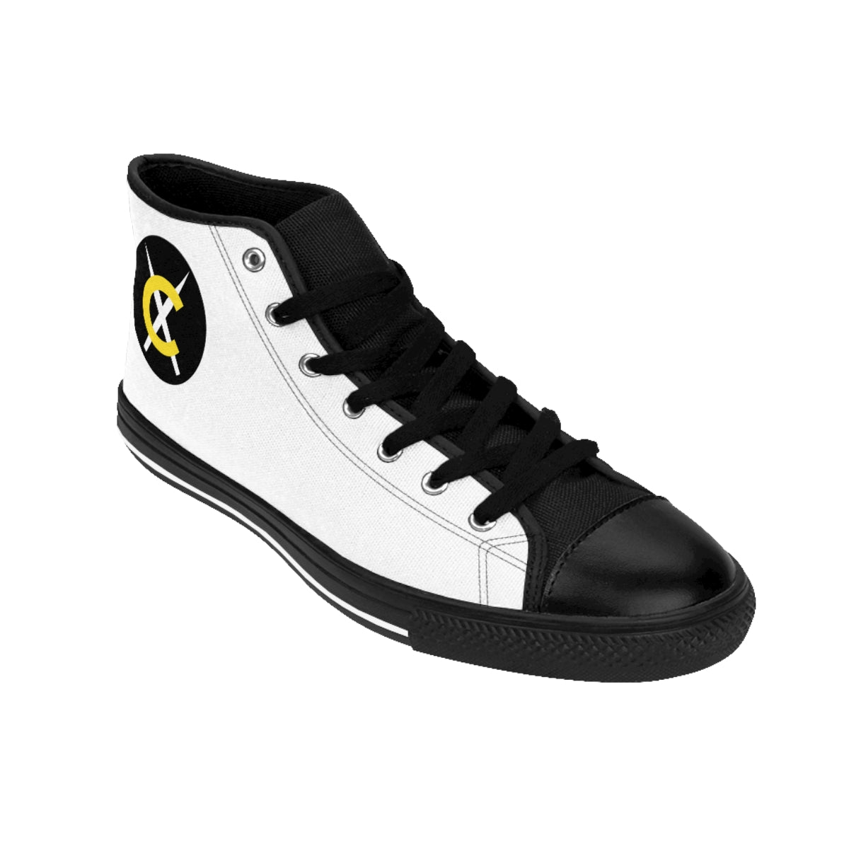 Chow Men's White and Black Classic Sneakers