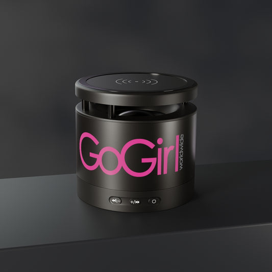 GoGirl Metal Bluetooth Speaker and Wireless Charging Pad