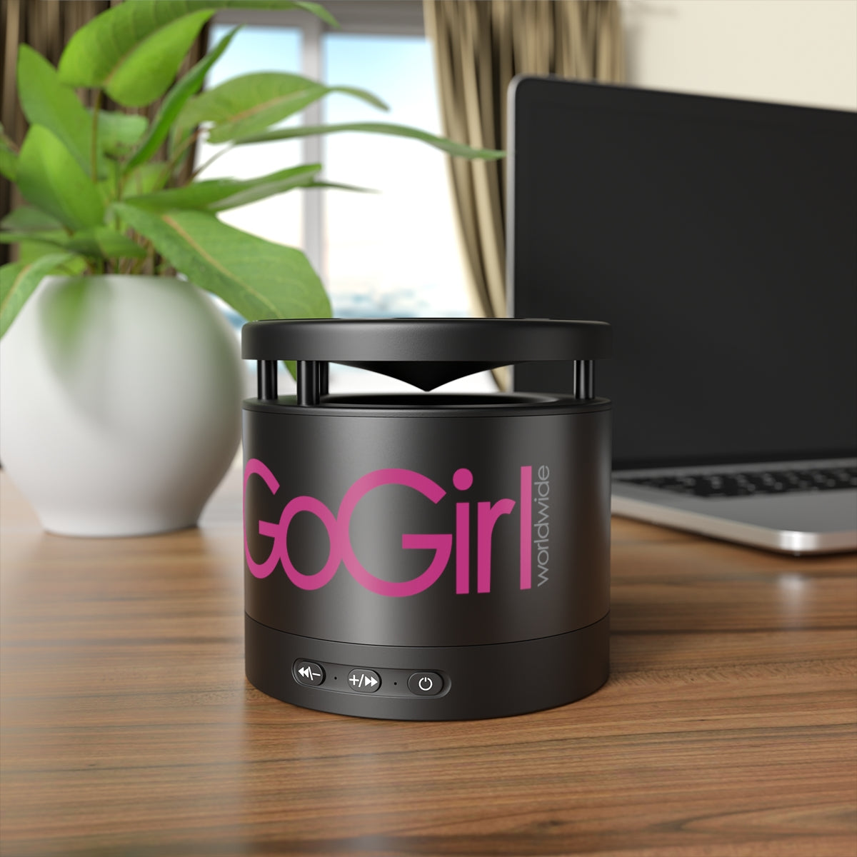 GoGirl Metal Bluetooth Speaker and Wireless Charging Pad