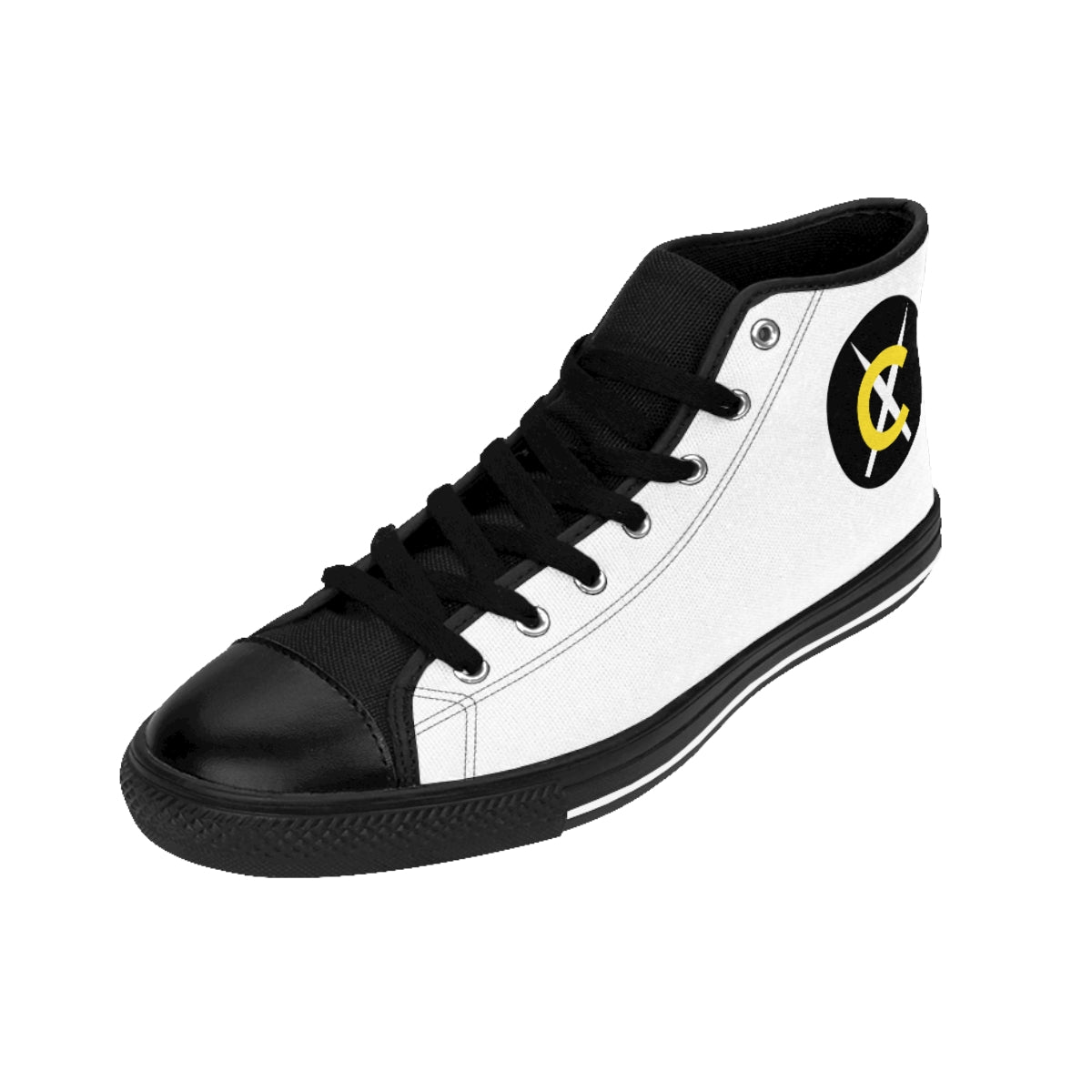 Chow Men's White and Black Classic Sneakers