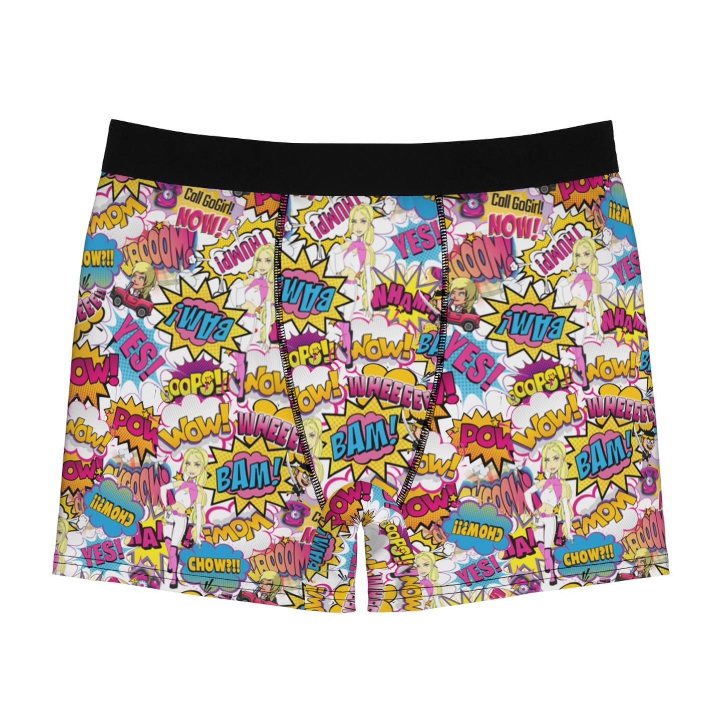 GoGirl Neenja Comic Men's Boxer Briefs (AOP)