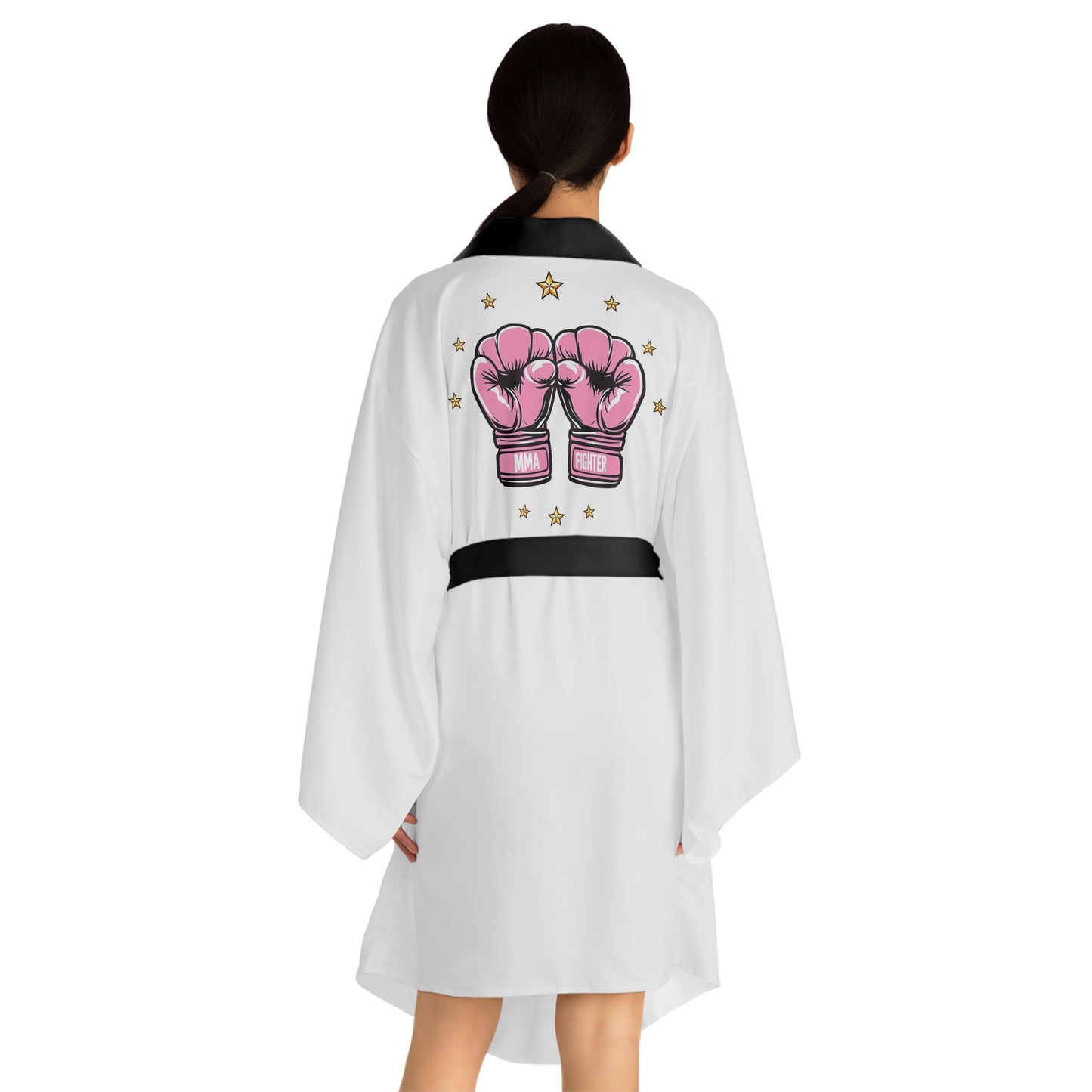 GoGirl MMA Fighter Long Sleeve Kimono Robe (AOP)