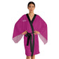 GoGirl MMA Fighter Long Sleeve Kimono Robe in Pink (AOP)