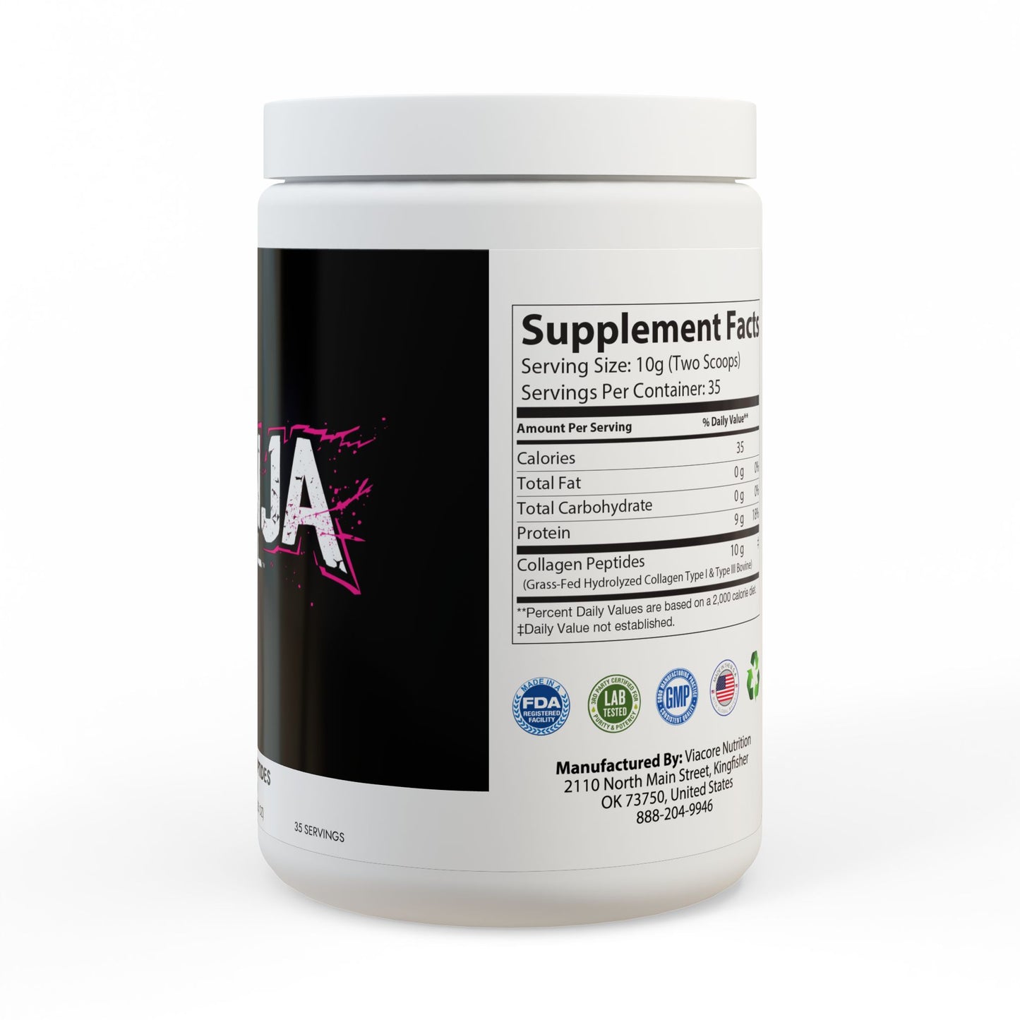NEENJA FUEL Collagen Peptides Type I & III Supplement (350g, 12.3oz)