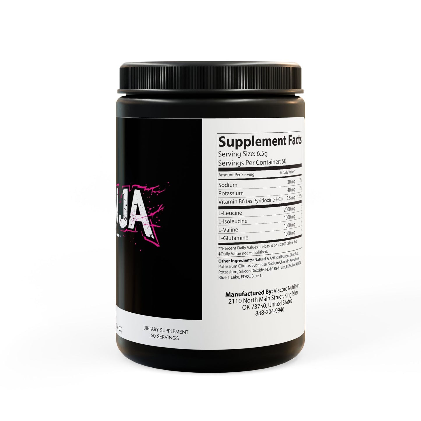 NEENJA FUEL BCAA Supplement, Grape (325g, 11.46oz, 50 servings)