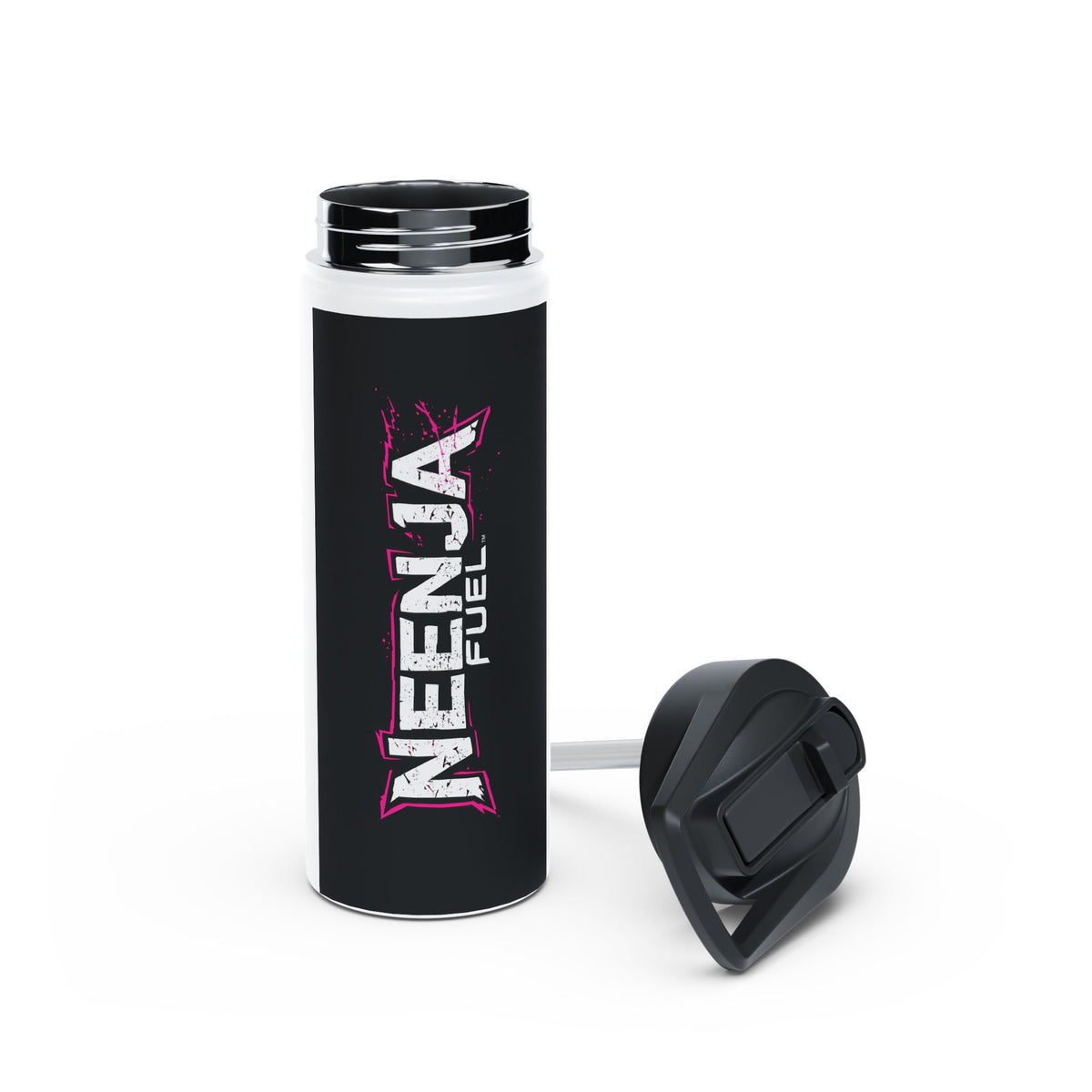Ninja Fuel Stainless Steel Water Bottle – Bold Vertical Logo, Insulated Sports Bottle