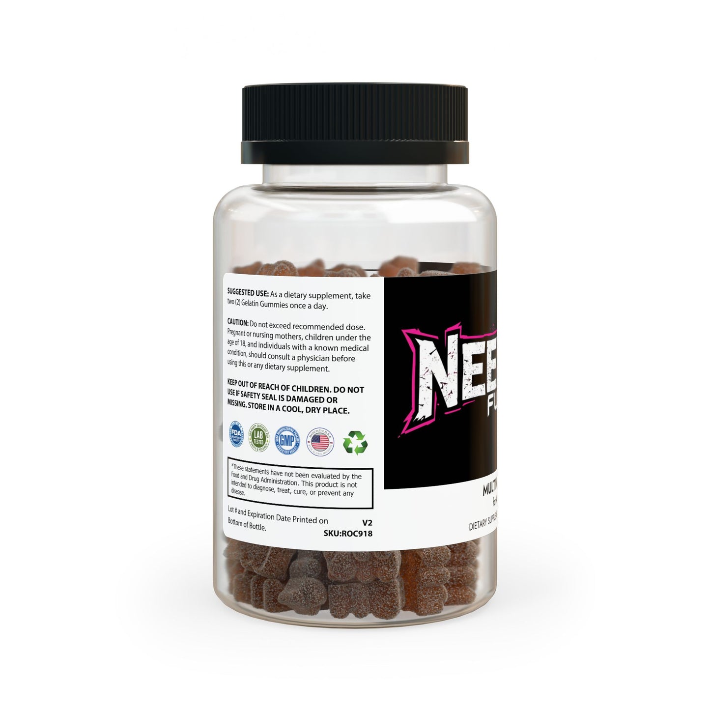 NEENJA FUEL Multivitamin Gummies for Adults (60 Gummies)